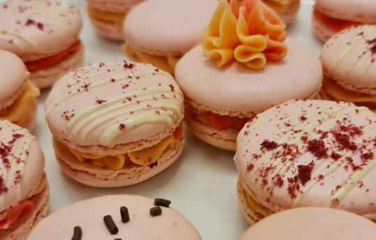 pink macaron