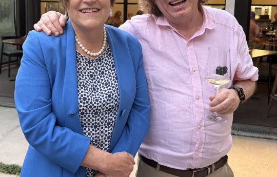 Dr Loosen with Celia Hay