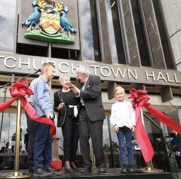 Re opening of Christchurch Town Hall